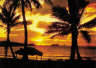 Caribbean Sunset beach mural
